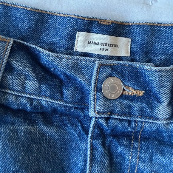 James Street Co NWT 29 JS Relaxed Denim Short Mid Wash - Picture 9 of 12